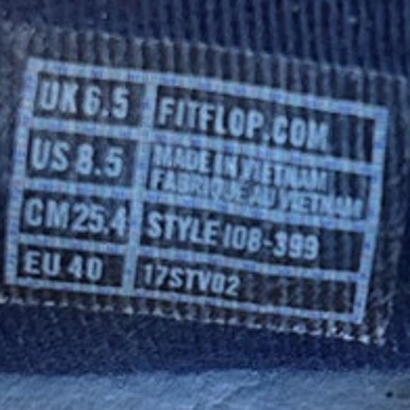 FitFlop - Super Houndstooth Tassel - Mule Shoes - Blue - Women's - 8.5 - 17STV02 - Picture 8 of 8